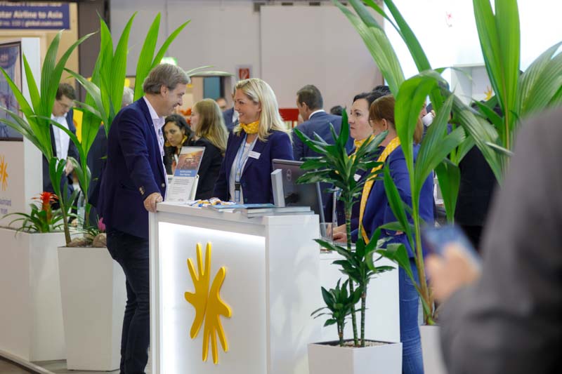 Messefotografie des Messestands von Schauinsland-Reisen auf der ITB Berlin