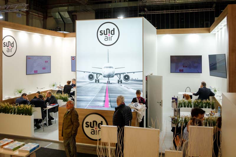 Messefotografie des Messestands von Schauinsland-Reisen auf der ITB Berlin