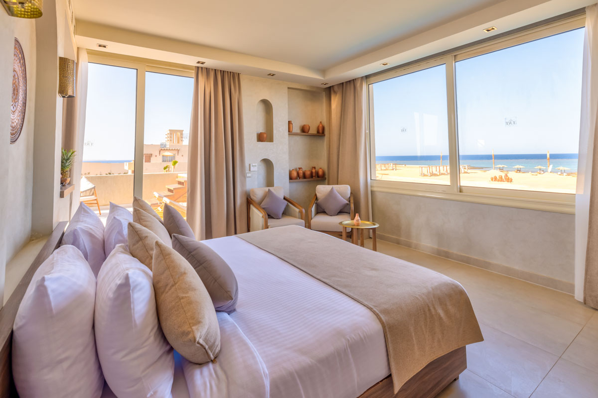 Hotelfotografie im Hotel Ägypten True Beach Resort Schauinsland Reisen mit Zimmern, Pool und Interieur